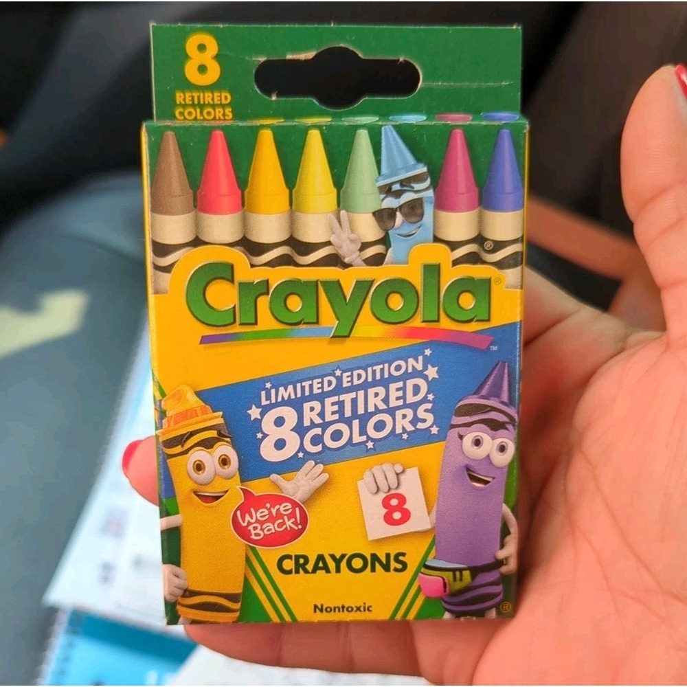 Crayola Crayons Limited Edition With 8 retired‎ colors (1 Box)